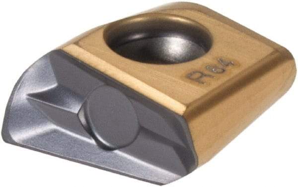 Iscar - T490 LNHT130664 PNTR Grade IC808 Carbide Milling Insert - TiAlN/AlTiN/TiN Finish, 0.483" Thick, 6.35mm Corner Radius - Benchmark Tooling