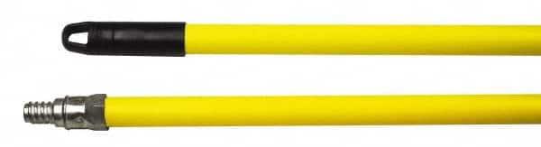 Weiler - 60 x 15/16" Metal Squeegee Handle - Threaded Connection, Yellow - Benchmark Tooling