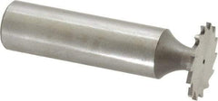 Whitney Tool Co. - 3/4" Diam x 3/64" Face Width, Cobalt, 14 Teeth, Shank Connection Woodruff Keyseat Cutter - Uncoated, 2-3/64" OAL x 1/2" Shank, Straight Teeth - Benchmark Tooling