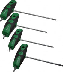 Wiha - 7 Piece T10 to T40 T-Handle Torx Key Set - T10, T15, T20, T25, T27, T30, T40 Torx Size - Benchmark Tooling