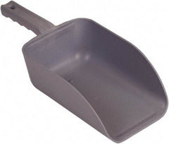 Remco - 82 oz Gray Polypropylene & Semi-Ferrous Additive Flat Bottom Scoop - 5.9" Wide x 3.3" Deep Bowl, 15.1" OAL - Benchmark Tooling