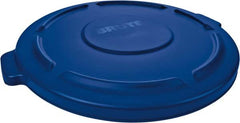 Rubbermaid - Round Lid for Use with 32 Gal Round Trash Cans - Blue, Low-Density Polyethylene, For Brute Trash Cans - Benchmark Tooling