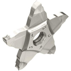 Iscar - PENTA PB IC908 Grade, 0.0787" Cutting Width, Carbide Cutoff Insert - Neutral Lead Angle, 0.008" Cnr Rad, TiAlN Coated, Other End - Benchmark Tooling