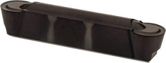 Kennametal - 0600R GMP Grade KCU10, 6mm Cutting Width Carbide Grooving Insert - 4.88mm Max Depth of Cut, Neutral, 3mm Corner Radius, AlTiN Finish - Benchmark Tooling