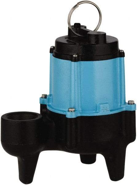 Little Giant Pumps - 1/2 hp, 9.5 Amp Rating, 115 Volts, Manual Operation, Sewage Pump - 1 Phase, Cast Iron Housing - Benchmark Tooling