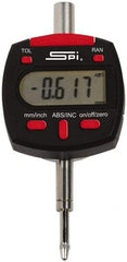 SPI - 0 to 0.5 Inch Range, 0.00005 Inch Resolution, Electronic Drop Indicator - Lithium Battery - Benchmark Tooling