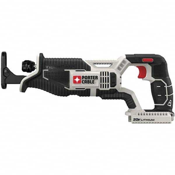 Porter-Cable - 20V, 0 to 3,000 SPM, Cordless Reciprocating Saw - 1" Stroke Length, 14-1/2" Saw Length, Lithium-Ion Batteries Not Included - Benchmark Tooling