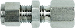 Brennan - 1/2" OD, Stainless Steel Bulkhead Female Connector - Comp x FNPT Ends - Benchmark Tooling