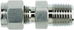 Brennan - 1" OD, Stainless Steel Male Connector - NPT Ends - Benchmark Tooling