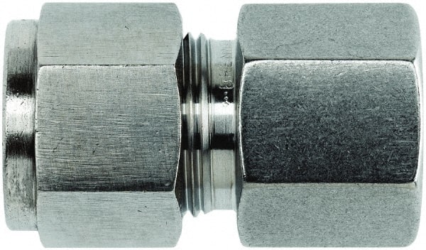 Compression Tube Connector: 1/4″ Thread, Compression x FNPT Stainless Steel