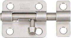 National Mfg. - 2-1/2" Long, 1-1/2" Wide Barrel Bolts - Stainless Steel - Benchmark Tooling
