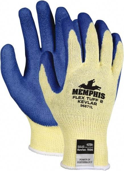 MCR Safety - Size M (8), ANSI Cut Lvl 2, Kevlar Cut Resistant Gloves - 10.25" Long, Paired - Benchmark Tooling