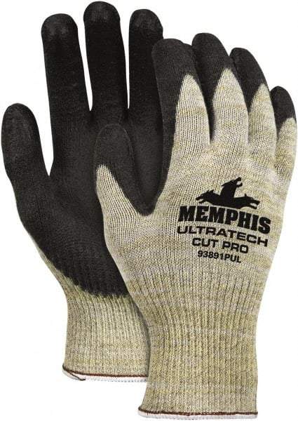 MCR Safety - Size 2XL (11), Polyurethane Coated Kevlar Cut Resistant Gloves - 10.25" Long, Paired - Benchmark Tooling
