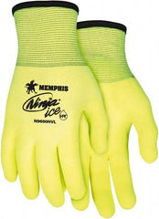 MCR Safety - Size L (9) Latex Coated Nylon Work Gloves - Palm & Fingers Coated, Paired - Benchmark Tooling