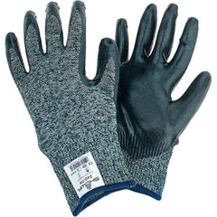 SHOWA - Gloves - SZ 8 13G GRY/BLK 1/PR SHOWA 240 SIZE 8 GLOVE PR - Benchmark Tooling
