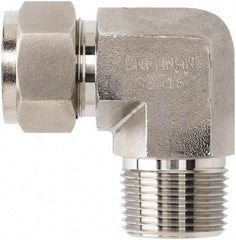 Brennan - 1/4" OD, Stainless Steel Male Elbow - Comp x MNPT Ends - Benchmark Tooling