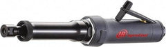 Ingersoll-Rand - 1/4" Collet, Straight Handle, Air Extended Length Die Grinder - 18,000 RPM, Rear Exhaust, 14 CFM, 1 hp, 90 psi - Benchmark Tooling