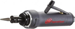 Ingersoll-Rand - 1/4" Collet, Straight Handle, Air Straight Die Grinder - 18,000 RPM, Rear Exhaust, 14 CFM, 1 hp, 90 psi - Benchmark Tooling