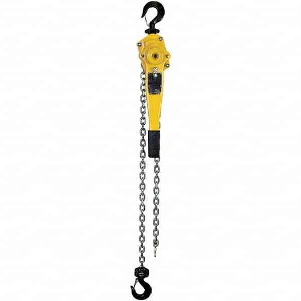 OZ Lifting Products - 3,000 Lb Capacity, 20' Lift Height, Chain Lever Hoist with Overload Protection - Benchmark Tooling