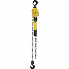 OZ Lifting Products - 3,000 Lb Capacity, 15' Lift Height, Chain Lever Hoist with Overload Protection - Benchmark Tooling