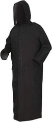 MCR Safety - Size 5XL, Black, Rain Jacket - 2 Pockets, Attached Hood - Benchmark Tooling