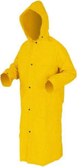 MCR Safety - Size S, Yellow, Rain Jacket - 2 Pockets, Packable Hood - Benchmark Tooling