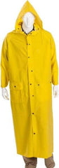 MCR Safety - Size L, Yellow, Rain Jacket - 2 Pockets, Attached Hood - Benchmark Tooling