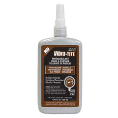 Vibra-Tite - 250 mL Bottle, Brown, Hydraulic - High Pressure Thread Sealant - Benchmark Tooling