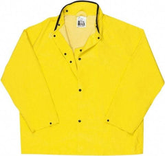 MCR Safety - Size M, Yellow, Rain Jacket - No Pockets - Benchmark Tooling