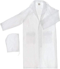 MCR Safety - Size XL, Yellow, Rain Jacket - 2 Pockets, Detachable Hood - Benchmark Tooling