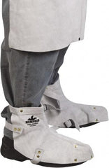 MCR Safety - Men's Universal (Women's Universal) Flame Resistant/Retardant Spats - Leather Upper, Gray - Benchmark Tooling