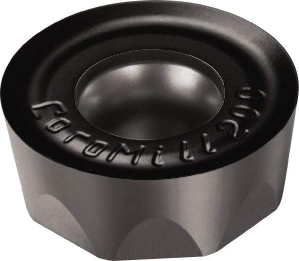 Sandvik Coromant - RCHT130400 PL Grade 1010 Carbide Milling Insert - TiAlN2 Finish, 3/16" Thick, 1/2" Inscribed Circle, 1/4" Corner Radius - Benchmark Tooling