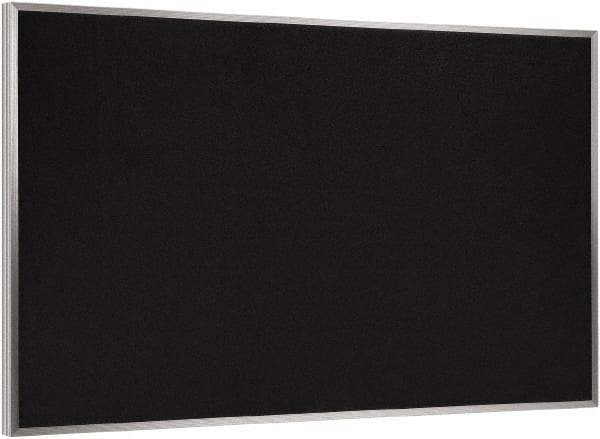 Ghent - 46-1/2" Wide x 36" High Open Cork Bulletin Board - Rubber, Black - Benchmark Tooling