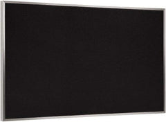 Ghent - 46-1/2" Wide x 36" High Open Cork Bulletin Board - Rubber, Black - Benchmark Tooling