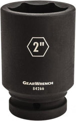 GearWrench - 1" Drive 2-3/8" Deep Impact Socket - 6 Points, 4-1/4" OAL - Benchmark Tooling