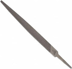 Anglo American - 10" Long, Bastard Cut, Warding American-Pattern File - Double Cut, 0.12" Overall Thickness, Tang - Benchmark Tooling