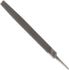 Anglo American - 4" Long, Smooth Cut, Flat American-Pattern File - Double Cut, 0.1" Overall Thickness, Tang - Benchmark Tooling