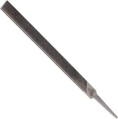 Anglo American - 14" Long, Smooth Cut, Mill American-Pattern File - Single Cut, 0.22" Overall Thickness, Tang - Benchmark Tooling