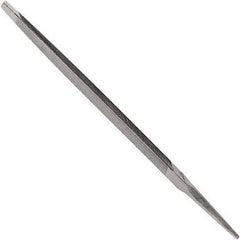 Anglo American - 8" Long, Bastard Cut, Taper American-Pattern File - Single Cut, 0.39" Overall Thickness, Tang - Benchmark Tooling