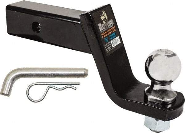 Buyers Products - 2" Ball Diam, 5-3/4" Shank Length, Hitch Ball - 2" Shank Diam, 5,000 Lb Capacity, Black Powder-Coated - Benchmark Tooling