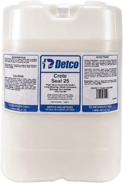 Detco - 5 Gal Container Glossy Clear Sealer - 400 Sq Ft/Gal Coverage, <100 g/L g/L VOC Content - Benchmark Tooling