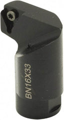 Parlec - TCMT 11 Insert Style, Replaceable Boring Bar Head - 0.6299" Shank Diam, Through Coolant - Benchmark Tooling