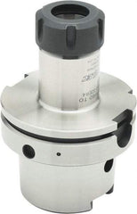 Parlec - 3mm to 30mm Capacity, 6.3" Projection, HSK100A Hollow Taper, ER40 Collet Chuck - 0.0002" TIR, Through-Spindle - Exact Industrial Supply