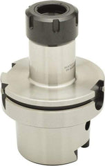 Parlec - 3mm to 30mm Capacity, 4.84" Projection, HSK100A Hollow Taper, ER40 Collet Chuck - 0.0002" TIR, Through-Spindle - Exact Industrial Supply