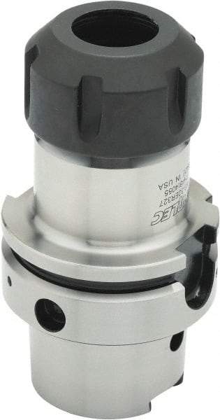 Parlec - 3mm to 30mm Capacity, 4.16" Projection, HSK63A Hollow Taper, ER40 Collet Chuck - 0.0002" TIR, Through-Spindle - Exact Industrial Supply