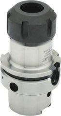 Parlec - 3mm to 30mm Capacity, 4.16" Projection, HSK63A Hollow Taper, ER40 Collet Chuck - 0.0002" TIR, Through-Spindle - Exact Industrial Supply