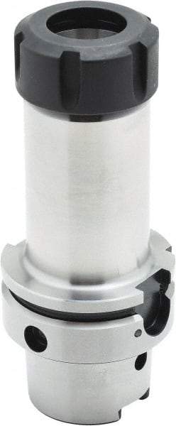 Parlec - 1mm to 13mm Capacity, 3.94" Projection, HSK63A Hollow Taper, ER20 Collet Chuck - 0.0002" TIR, Through-Spindle - Exact Industrial Supply