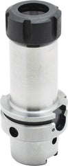 Parlec - 1mm to 16mm Capacity, 80mm Projection, HSK63A Hollow Taper, ER25 Collet Chuck - 0.0002" TIR, Through-Spindle - Exact Industrial Supply