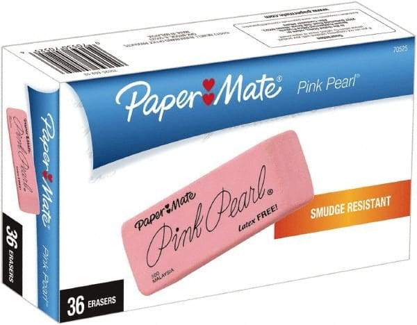 Paper Mate - Rectangle Rubber Eraser - Pink - Benchmark Tooling