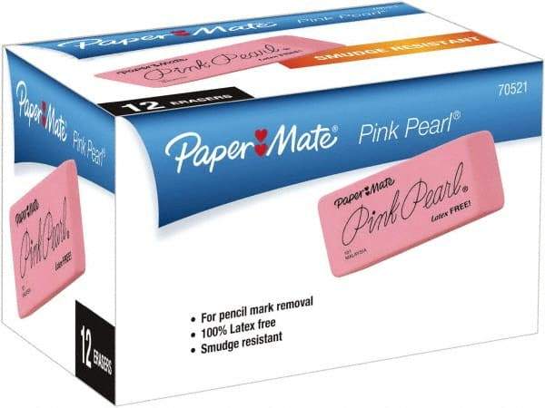 Paper Mate - Rectangle Rubber Eraser - Pink - Benchmark Tooling